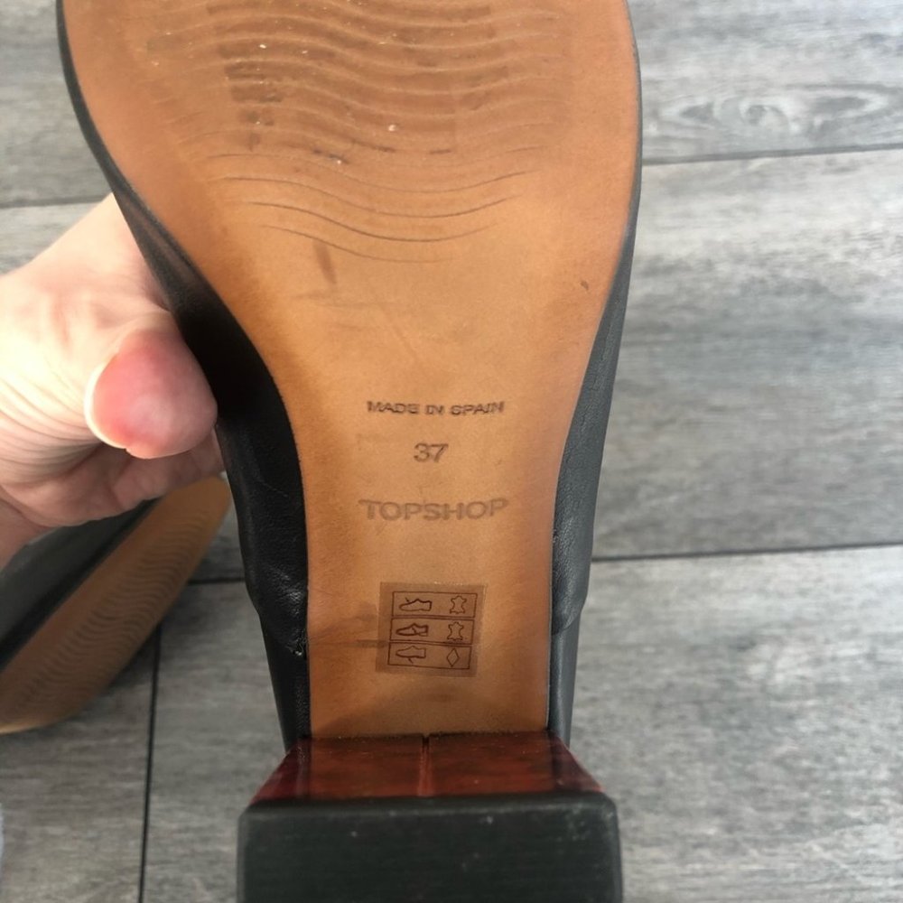 TOPSHOP genuine leather booties size 37 - Picture 6 of 7